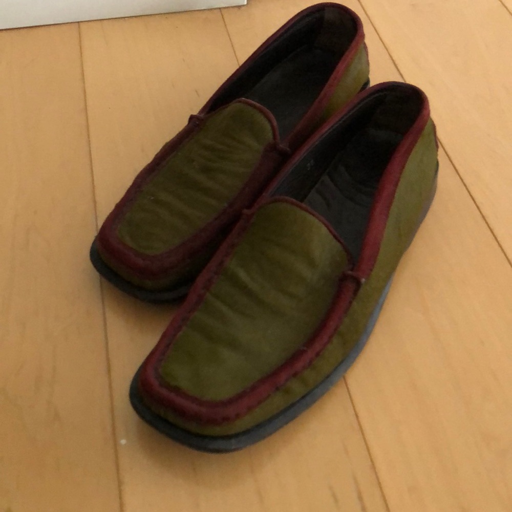 Fur and sued Tod’s loafers
